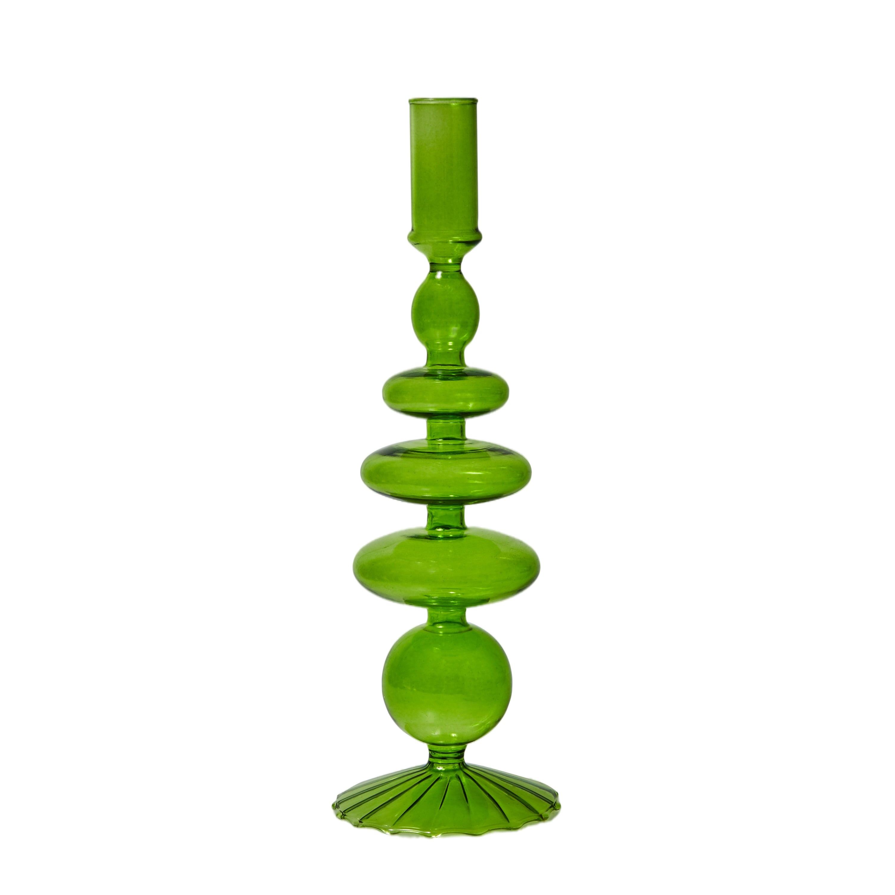 Glass candlesticks Ramble & Roam