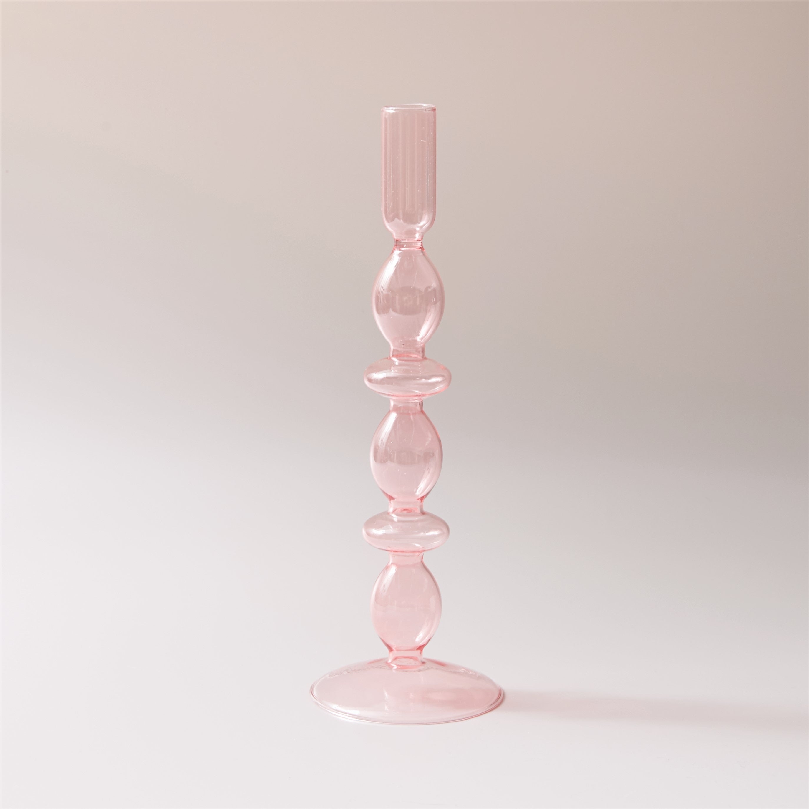 Glass candlesticks Ramble & Roam