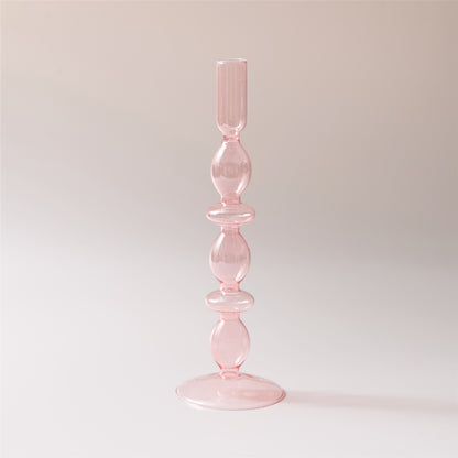 Glass candlesticks Ramble &amp; Roam