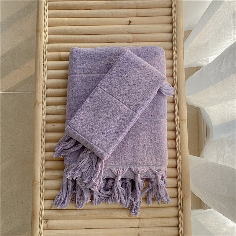 Hand Knotted Tassel Pure Cotton Towel Ramble & Roam
