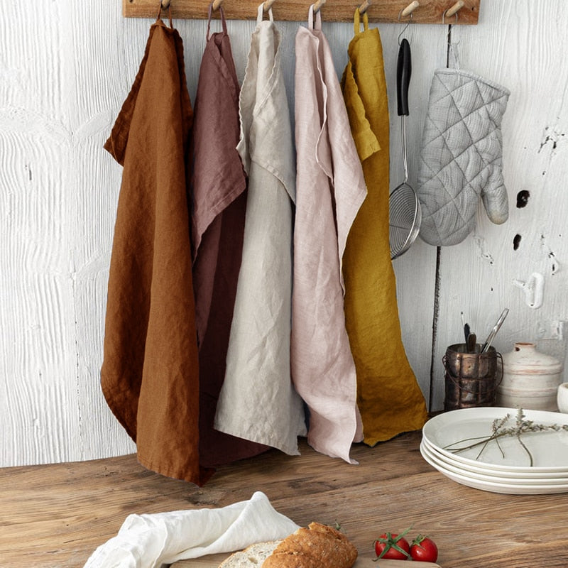 Hand-dyed towels, set of 4 Ramble & Roam