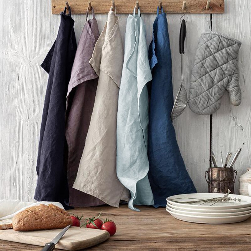 Hand-dyed towels, set of 4 Ramble & Roam