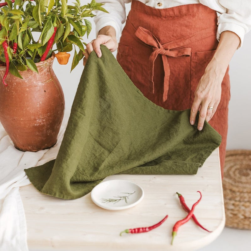 Hand-dyed towels, set of 4 Ramble & Roam