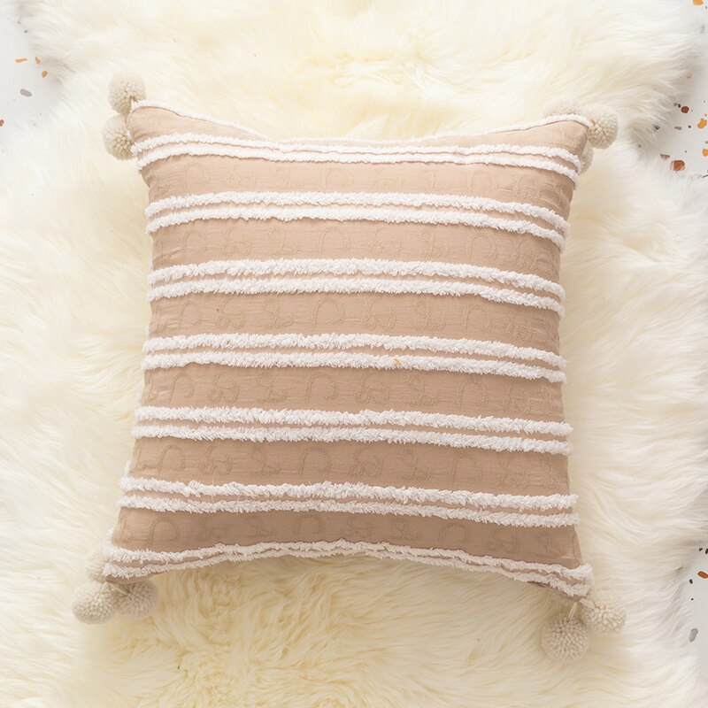 Handmade Pompom Luxury Throw Pillow Covers Ramble & Roam