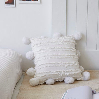 Handmade Pompom Luxury Throw Pillow Covers Ramble & Roam