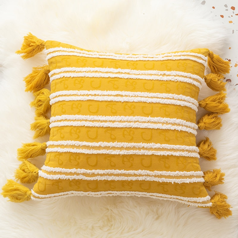 Handmade Pompom Luxury Throw Pillow Covers Ramble & Roam