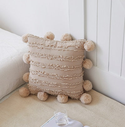 Handmade Pompom Luxury Throw Pillow Covers Ramble & Roam