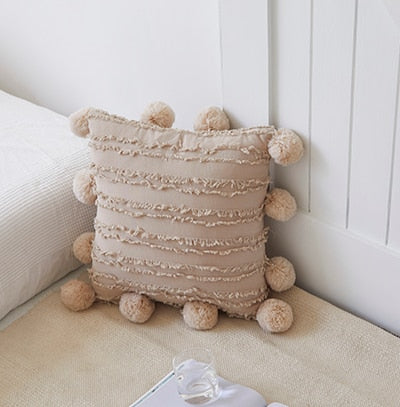Handmade Pompom Luxury Throw Pillow Covers Ramble &amp; Roam