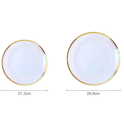 Iridescent Rainbow Glass Tableware Ramble & Roam
