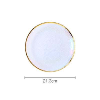 Iridescent Rainbow Glass Tableware Ramble & Roam