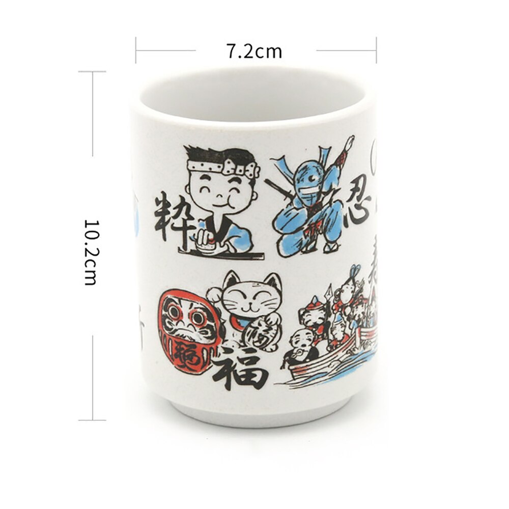 Japanese Ceramic Hand-painted Sake Mugs, 10oz. Ramble & Roam