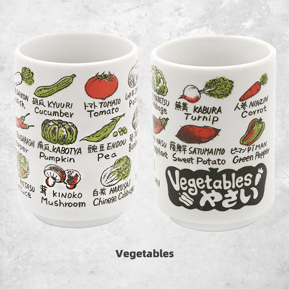 Japanese Ceramic Hand-painted Sake Mugs, 10oz. Ramble & Roam