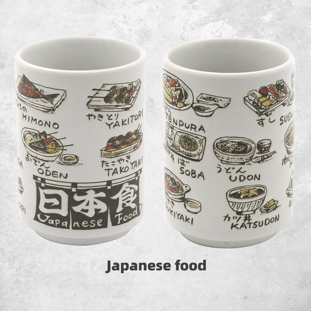Japanese Ceramic Hand-painted Sake Mugs, 10oz. Ramble & Roam