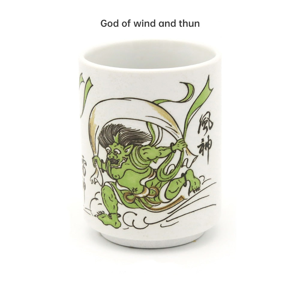 Japanese Ceramic Hand-painted Sake Mugs, 10oz. Ramble & Roam