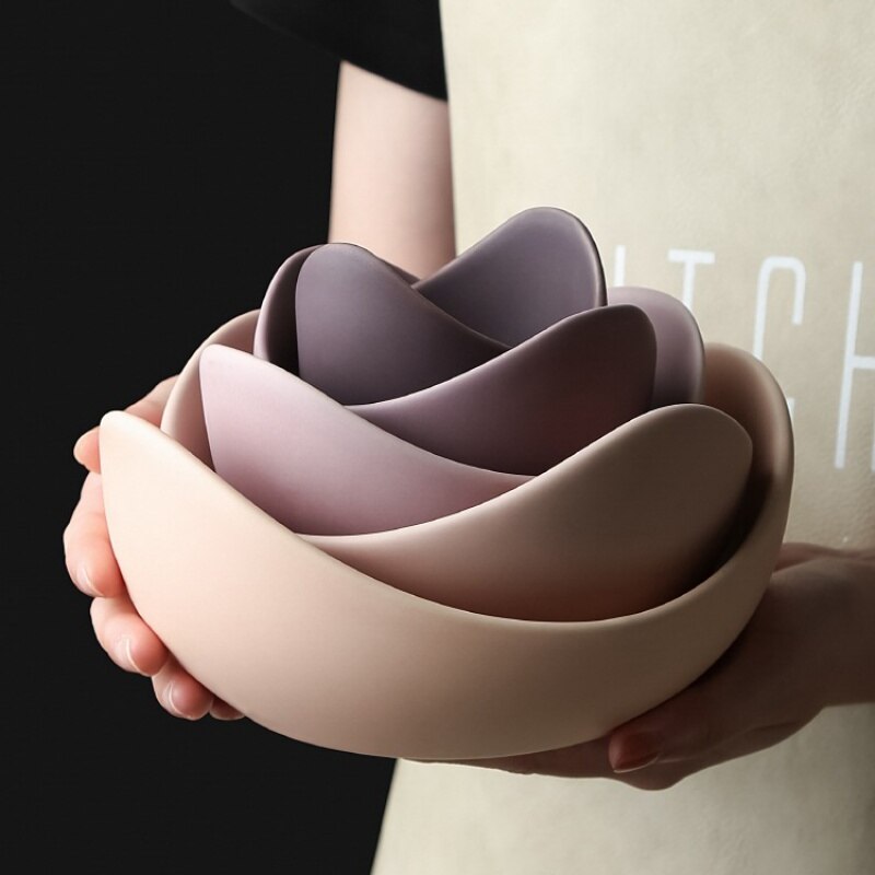 Lotus Ceramic Nesting Bowls Ramble &amp; Roam