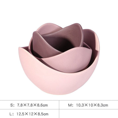 Lotus Ceramic Nesting Bowls Ramble &amp; Roam