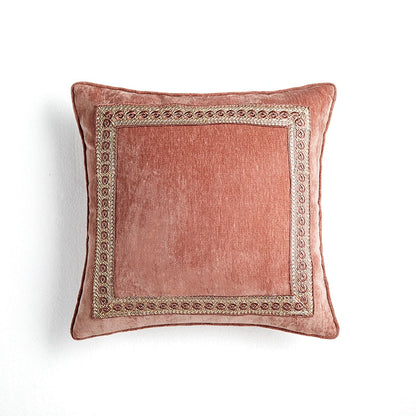 Lotus Pink With Vintage Tassels Velvet Throw Pillows Ramble &amp; Roam