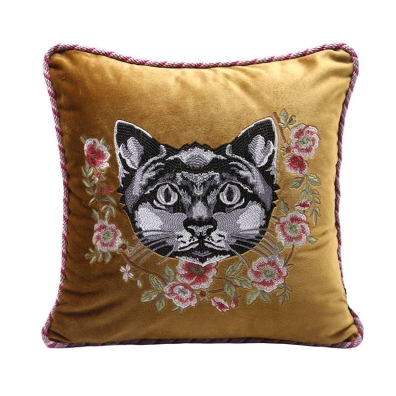 Luxury Velvet Animal Throw Pillows Ramble & Roam