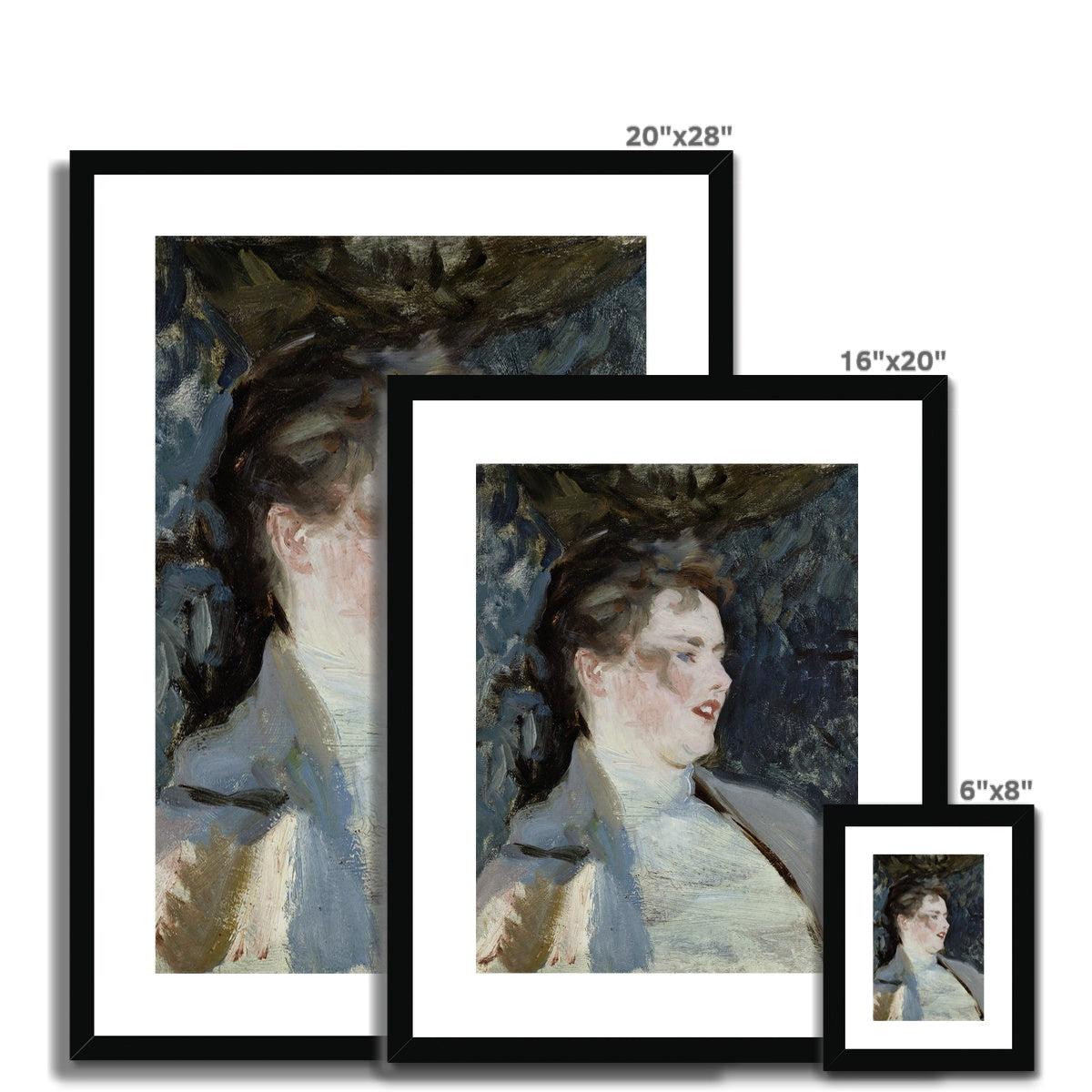 Miss Violet Sargent, John Singer Sargent, 1882, Framed &amp; Mounted Print Ramble &amp; Roam