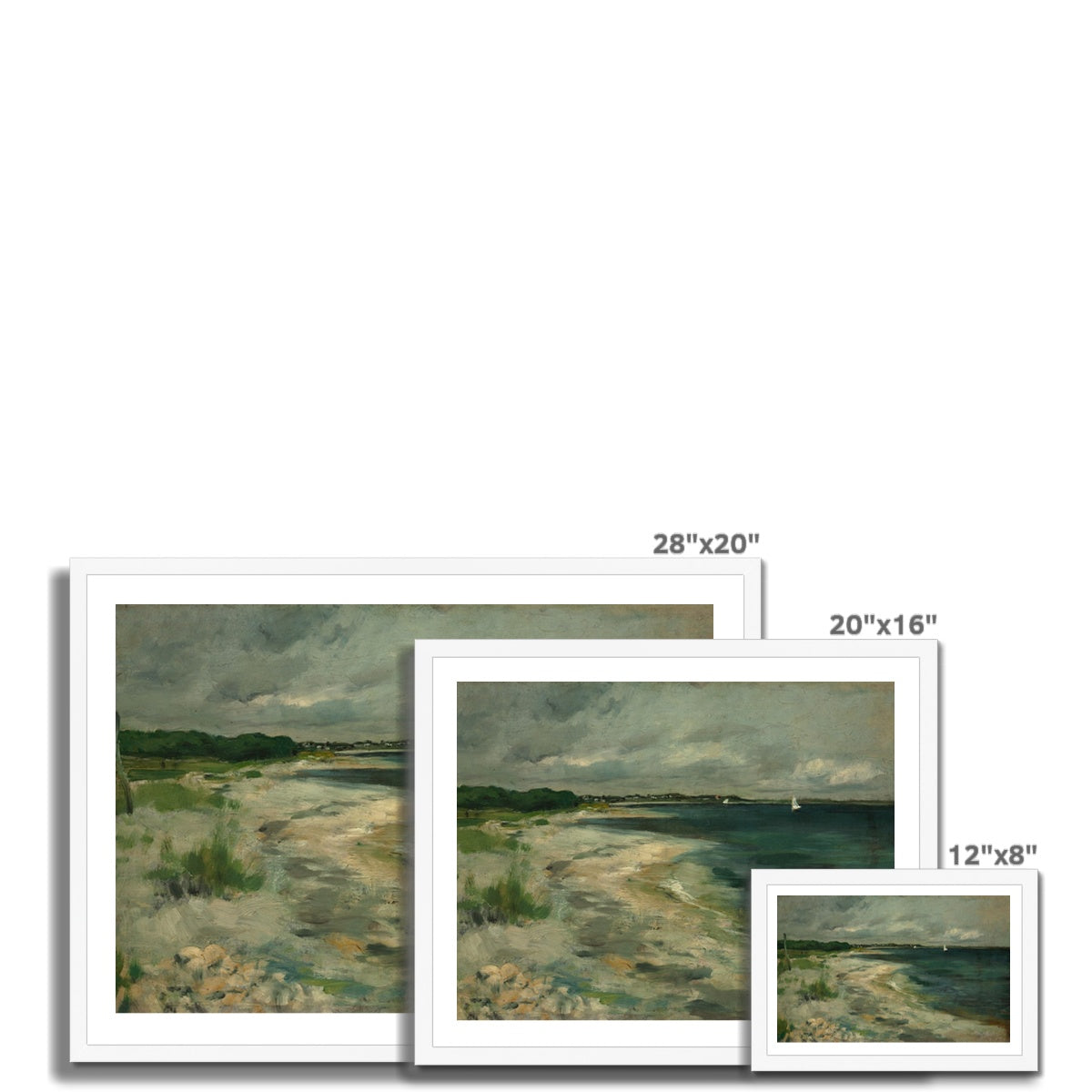 Ocean look up Framed Print Ramble & Roam