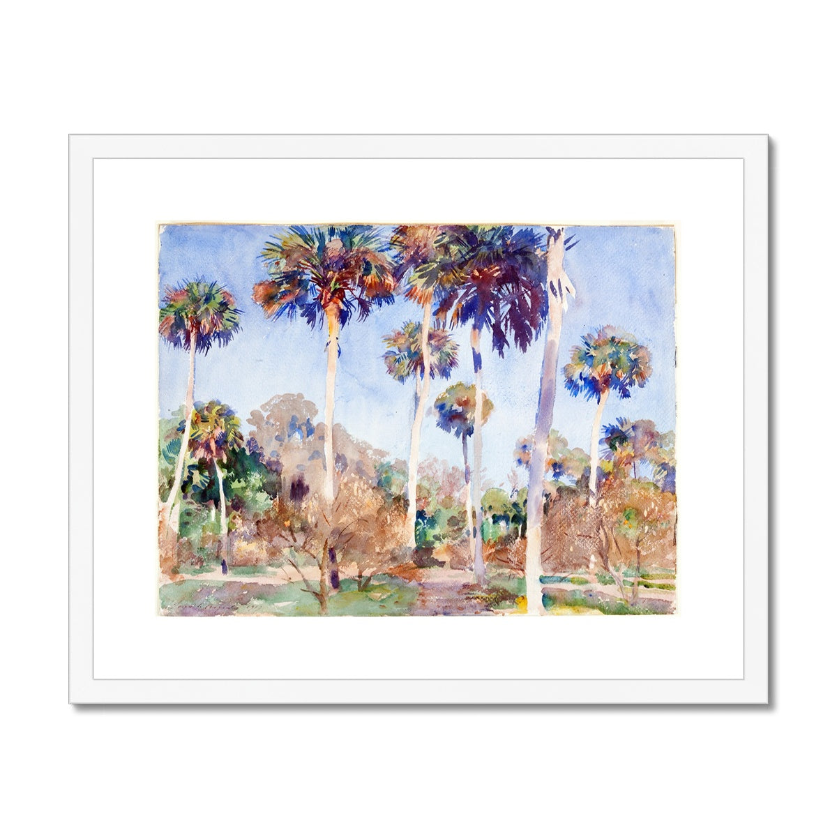 Palms, John Singer Sargent, 1917 Framed & Mounted Print Ramble & Roam
