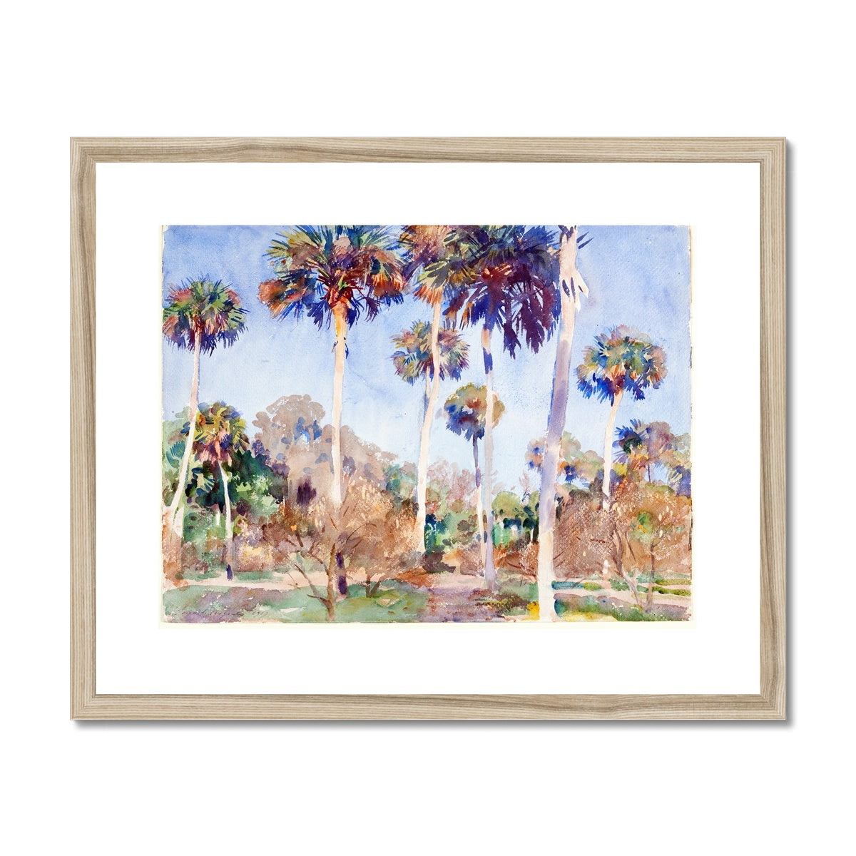 Palms, John Singer Sargent, 1917 Framed & Mounted Print Ramble & Roam