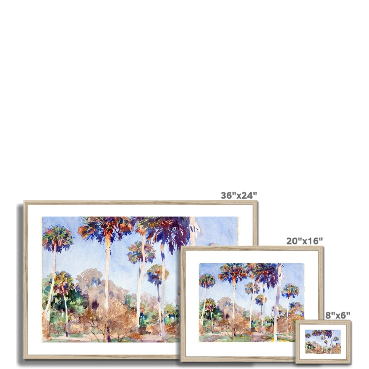 Palms, John Singer Sargent, 1917 Framed & Mounted Print Ramble & Roam