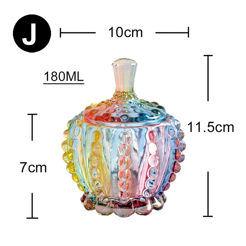 Rainbow Candy Glass Jars Ramble & Roam