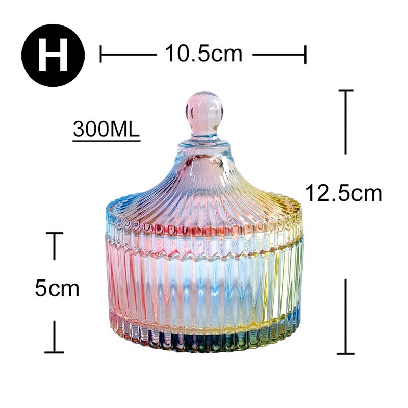 Rainbow Candy Glass Jars Ramble & Roam