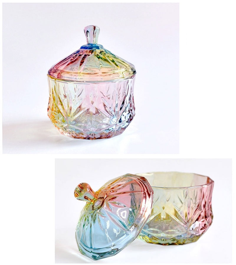 Rainbow Candy Glass Jars Ramble & Roam