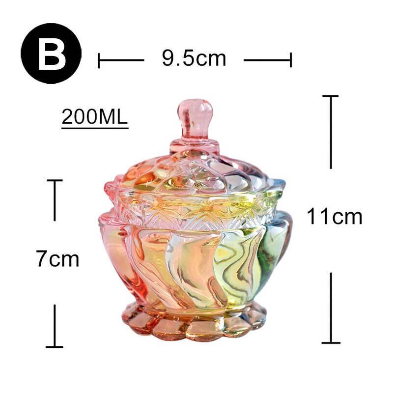 Rainbow Candy Glass Jars Ramble & Roam