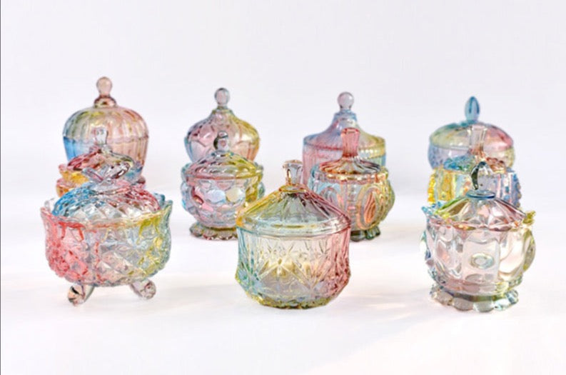 Rainbow Candy Glass Jars Ramble & Roam