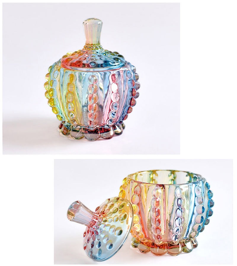Rainbow Candy Glass Jars Ramble & Roam