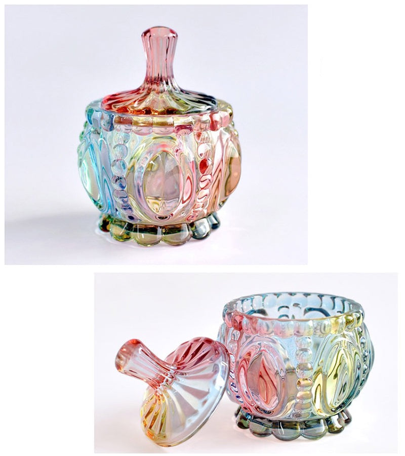Rainbow Candy Glass Jars Ramble & Roam