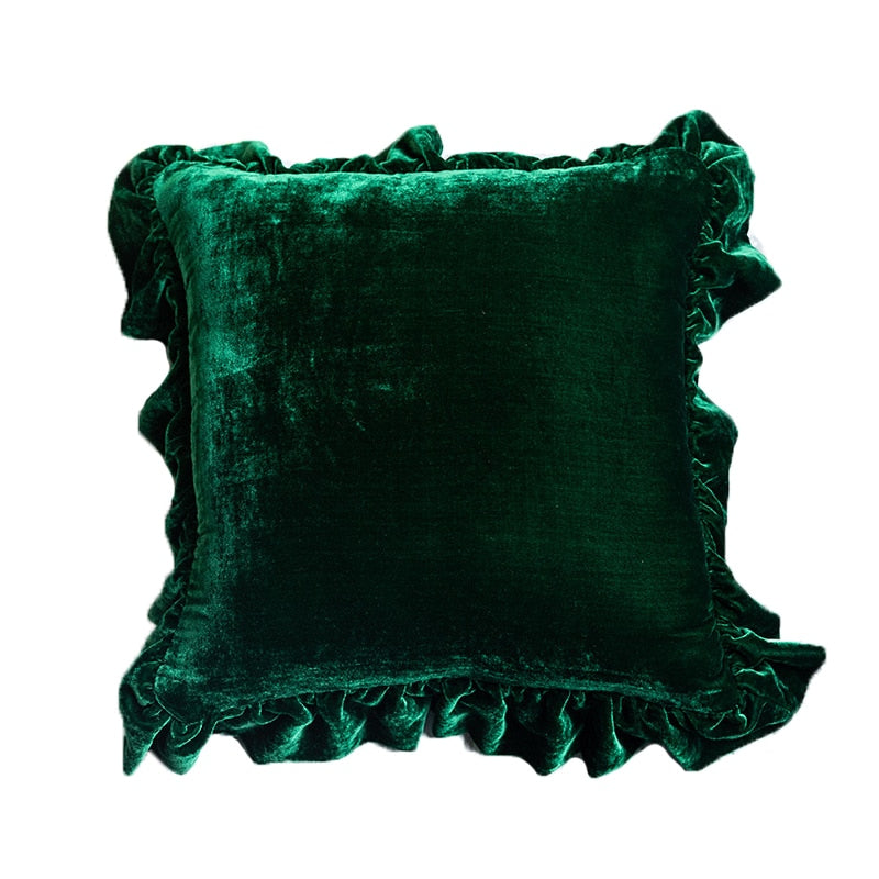 Soft Velvet Ruffle Pillows Ramble & Roam