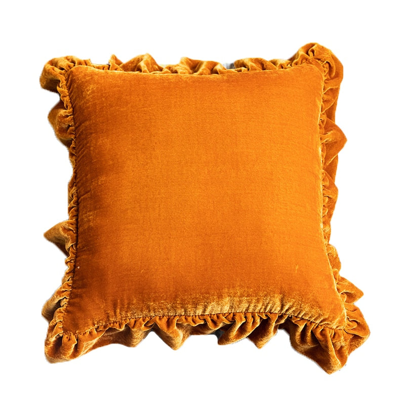 Soft Velvet Ruffle Pillows Ramble & Roam