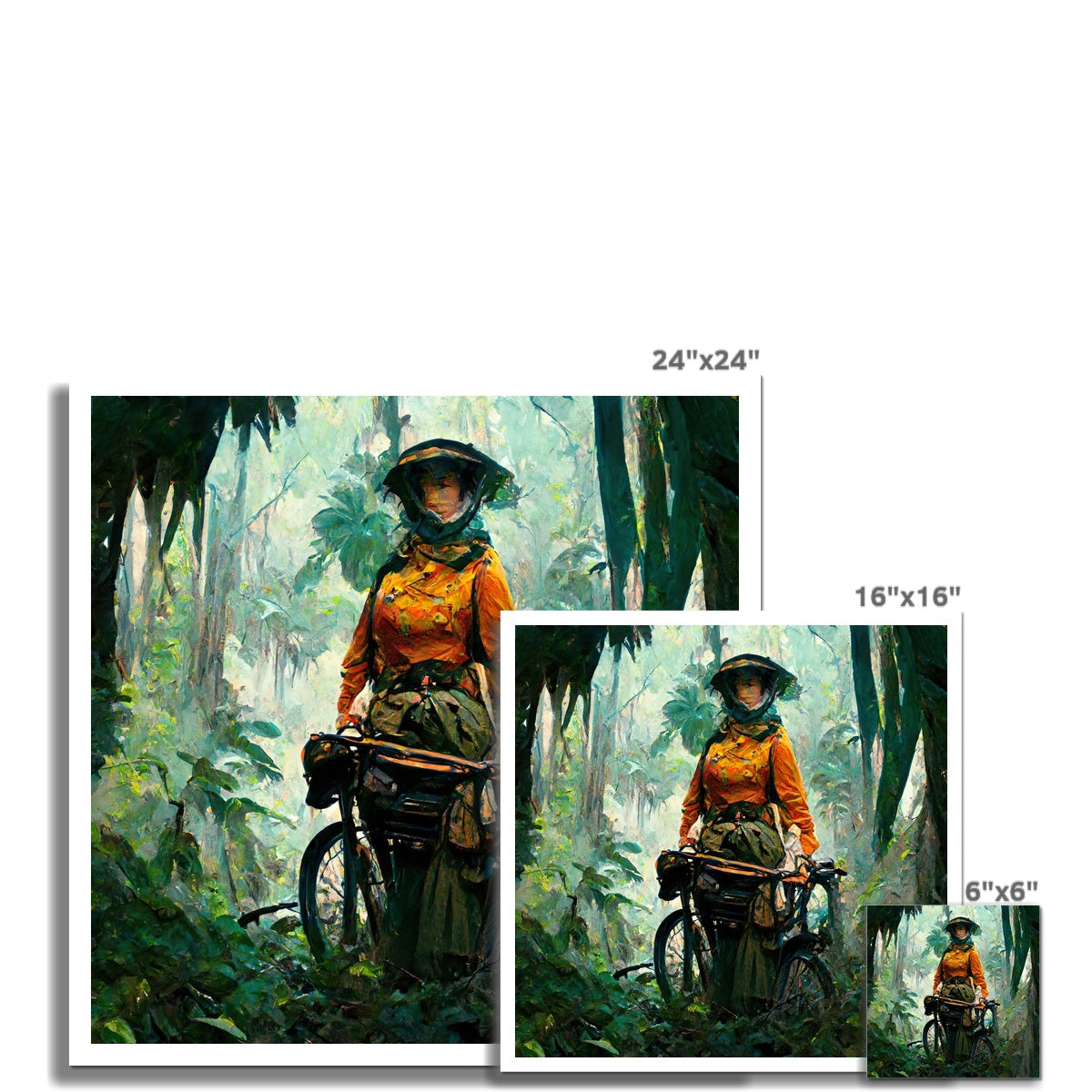 Victorian Jungle Rebel, 2021, Renée, Hahnemühle German Etching Print Ramble &amp; Roam