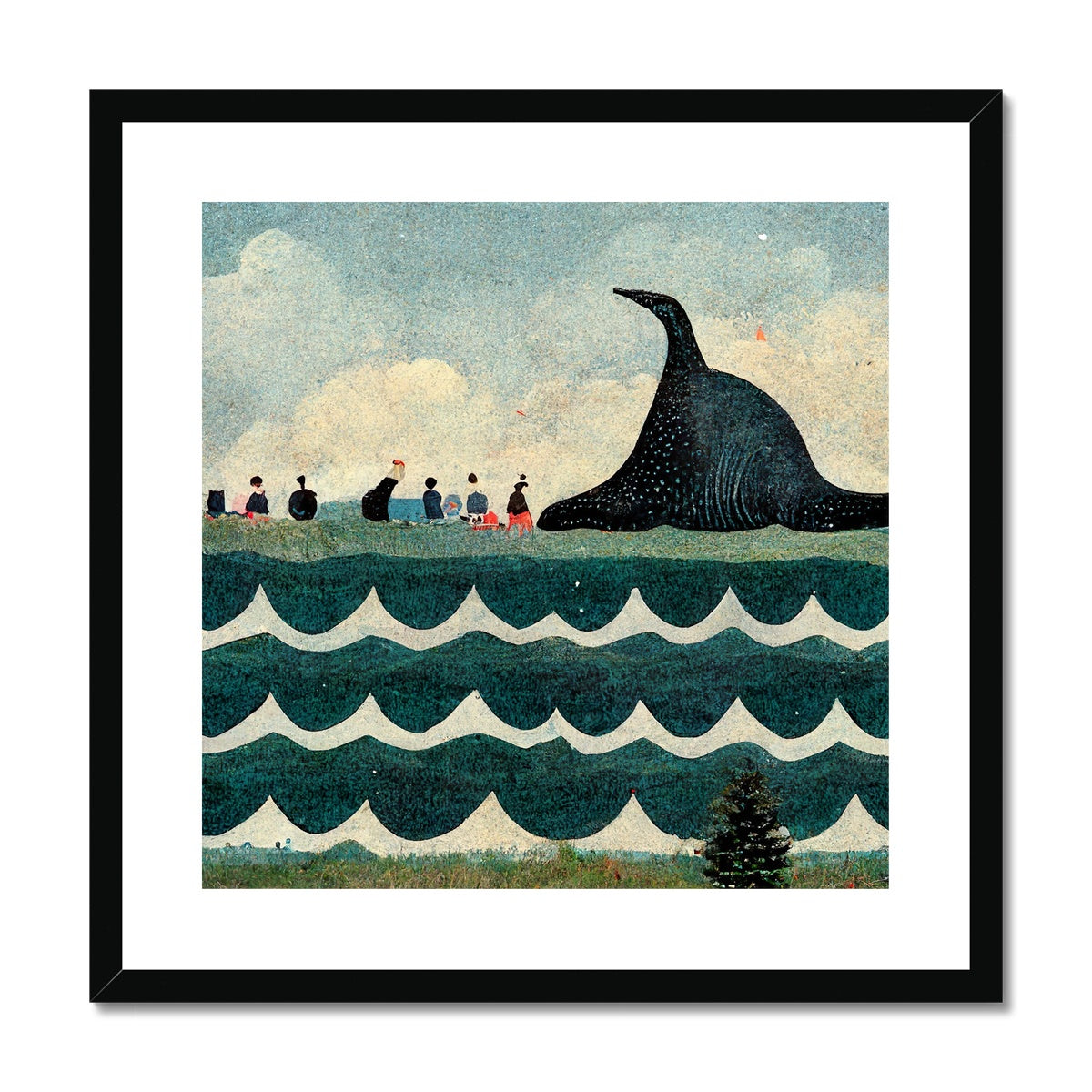 Whale Watching on the Cape, 2015, Renée, Framed & Mounted Print Ramble & Roam