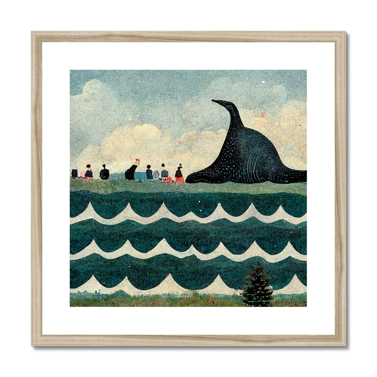 Whale Watching on the Cape, 2015, Renée, Framed & Mounted Print Ramble & Roam