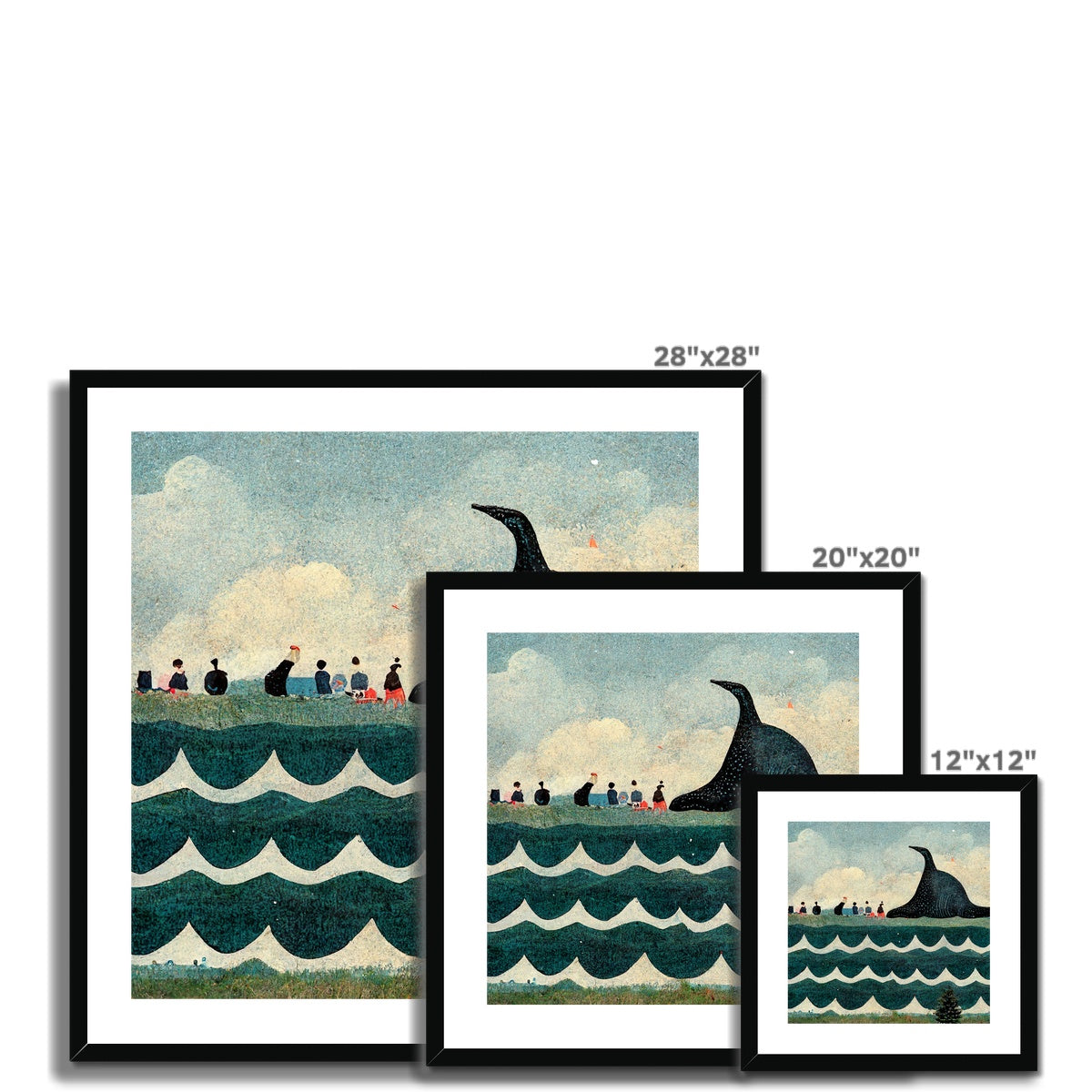 Whale Watching on the Cape, 2015, Renée, Framed & Mounted Print Ramble & Roam