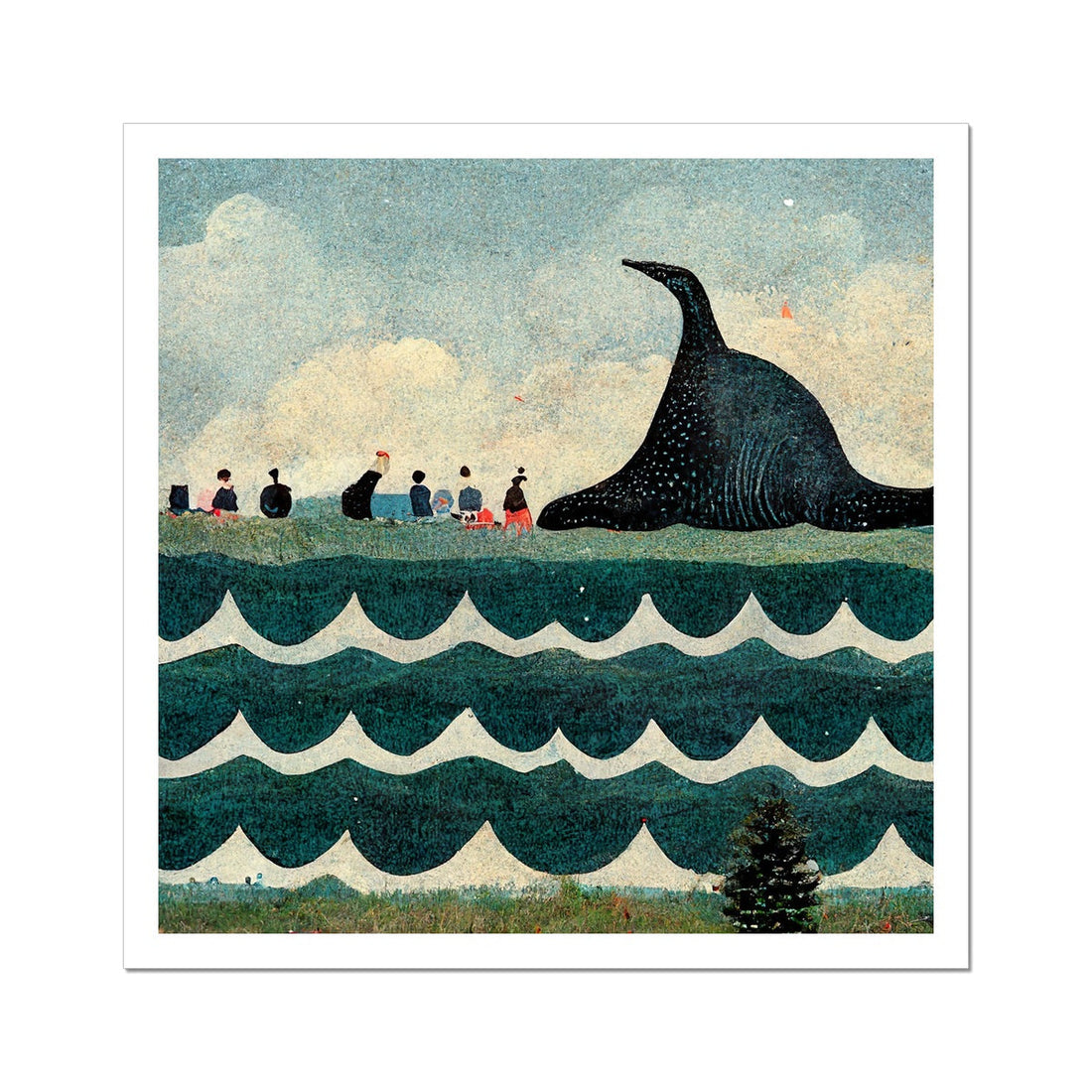 Whale Watching on the Cape, 2015, Renée, Hahnemühle Photo Rag Print Ramble &amp; Roam