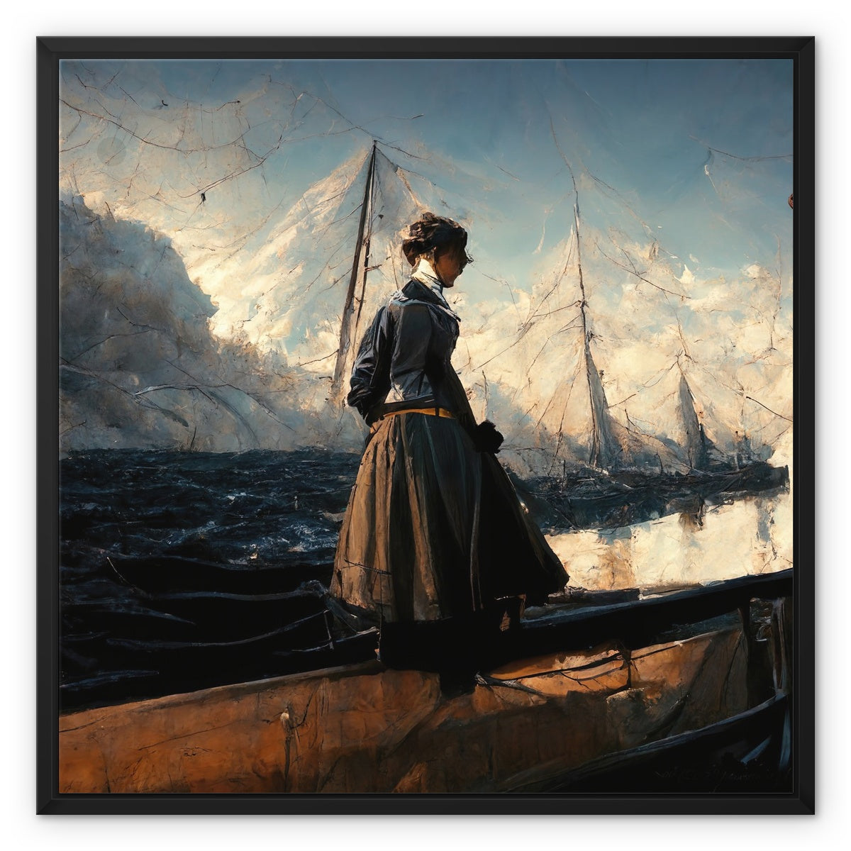 Wistful Explorer, 2015, Renée, Framed Canvas Ramble & Roam
