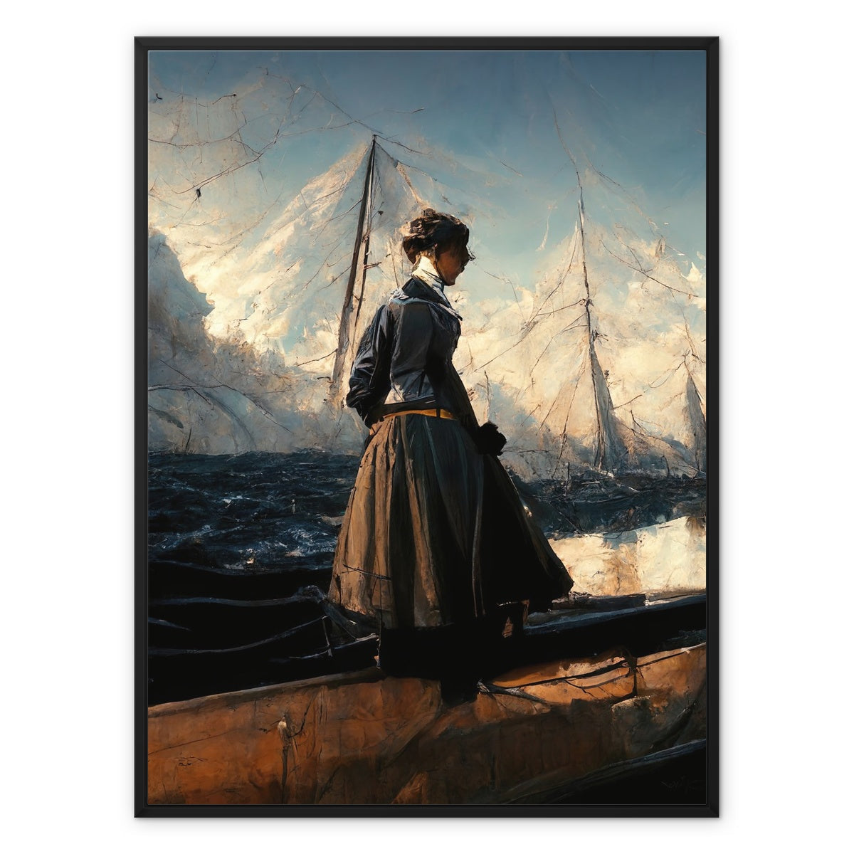 Wistful Explorer, 2015, Renée, Framed Canvas Ramble & Roam