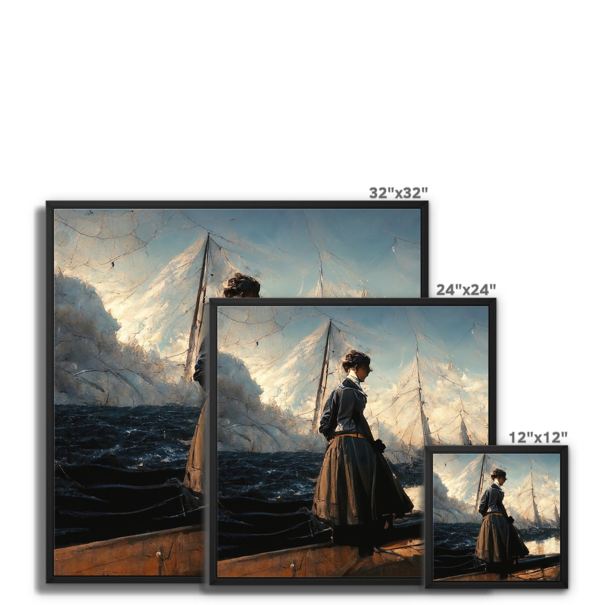 Wistful Explorer, 2015, Renée, Framed Canvas Ramble & Roam