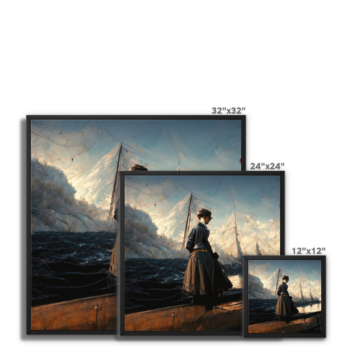 Wistful Explorer, 2015, Renée, Framed Canvas Ramble & Roam