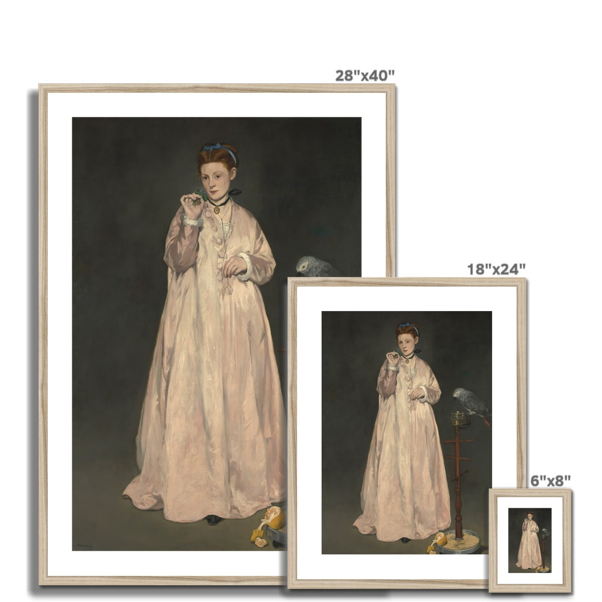 Young Lady in 1866, Edouard Manet Framed & Mounted Print Ramble & Roam