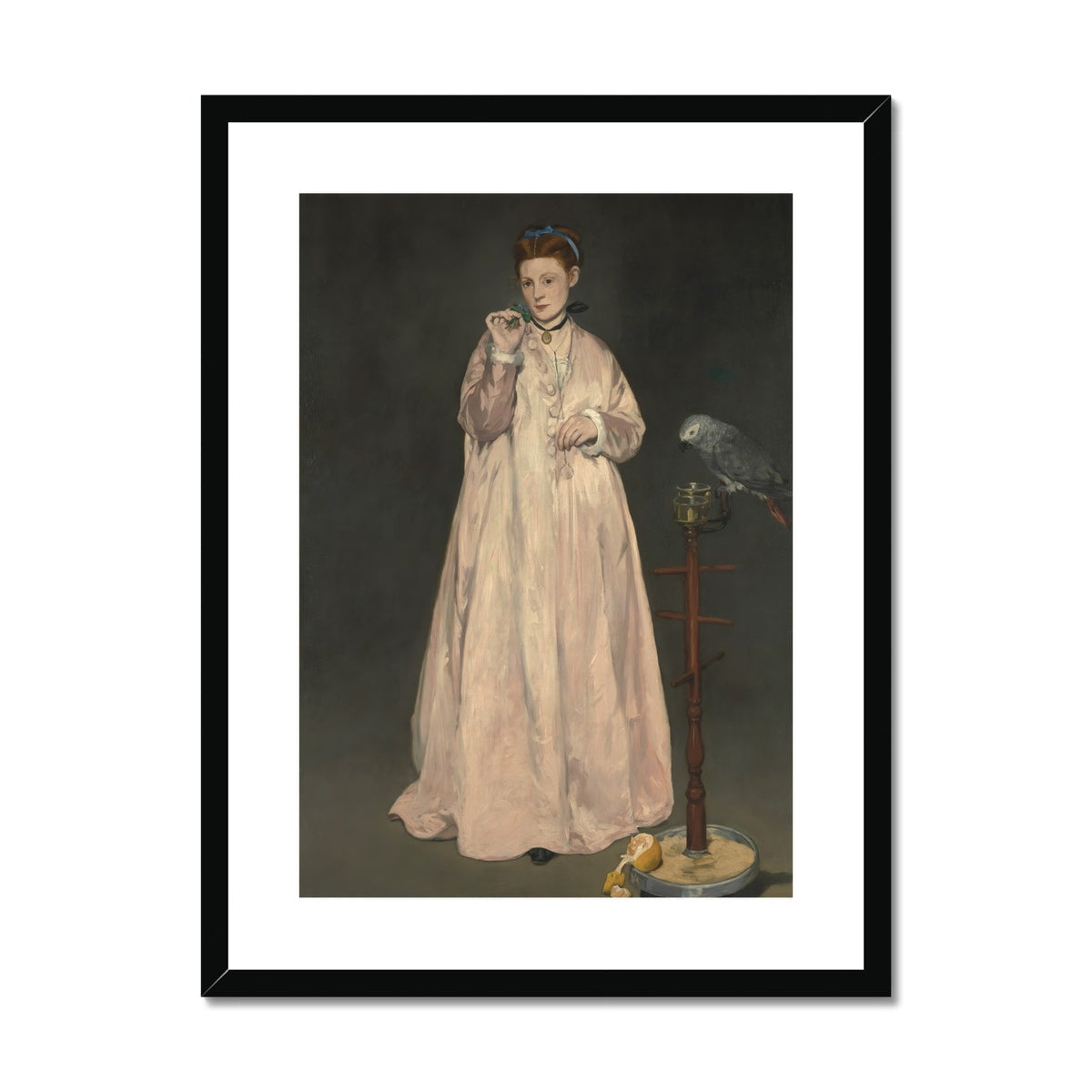 Young Lady in 1866, Edouard Manet Framed & Mounted Print Ramble & Roam