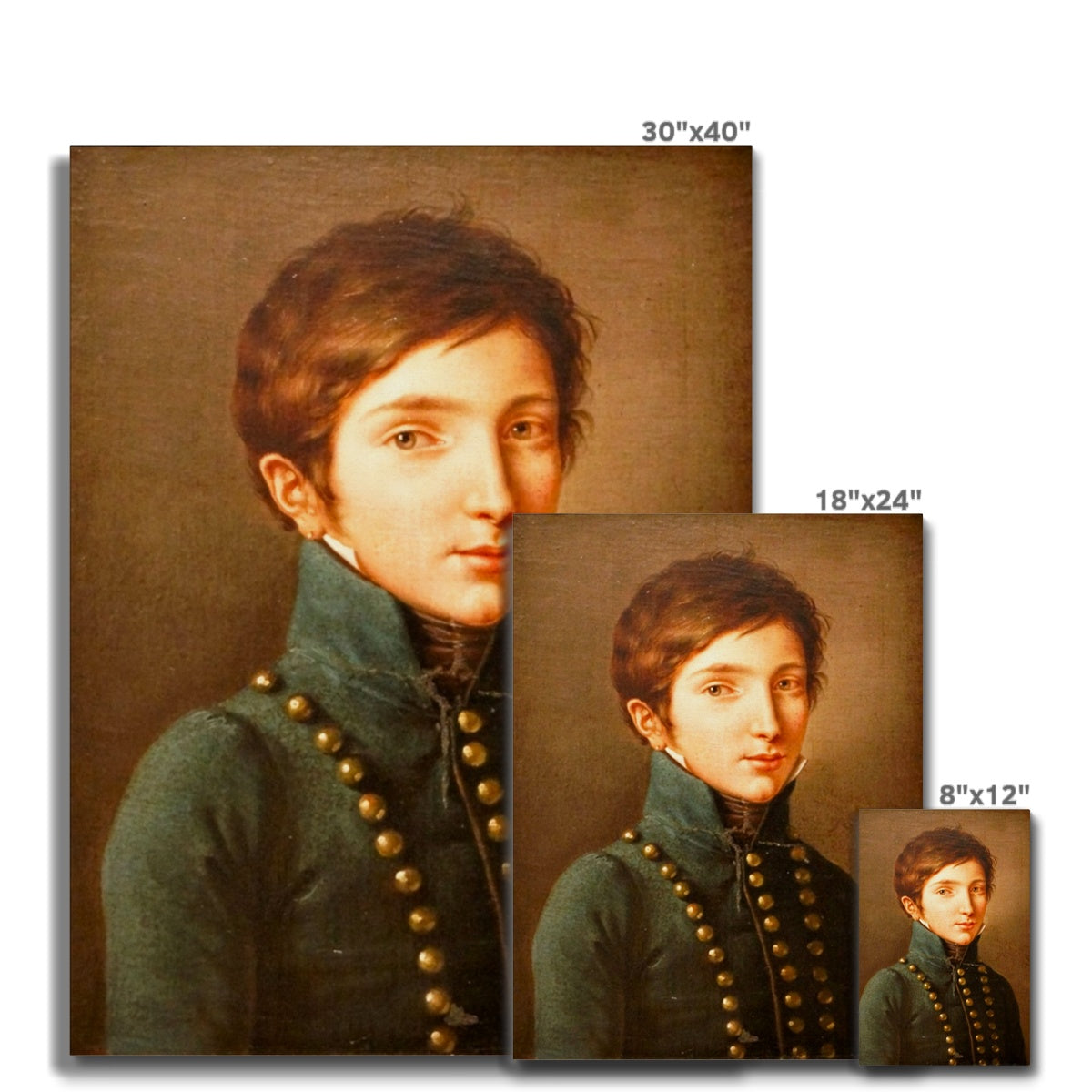 Young Napoleon, 1814, Félix Cottrau, Canvas Ramble & Roam