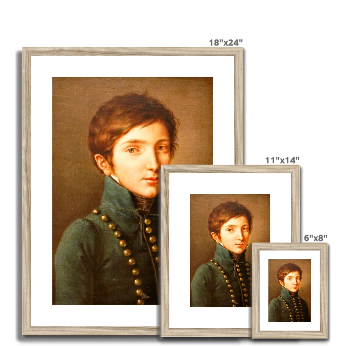 Young Napoleon, 1814, Félix Cottrau, Framed & Mounted Print Ramble & Roam