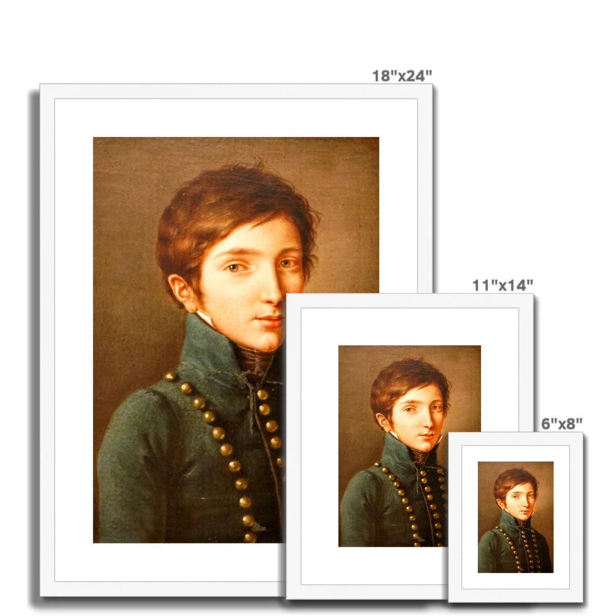 Young Napoleon, 1814, Félix Cottrau, Framed & Mounted Print Ramble & Roam